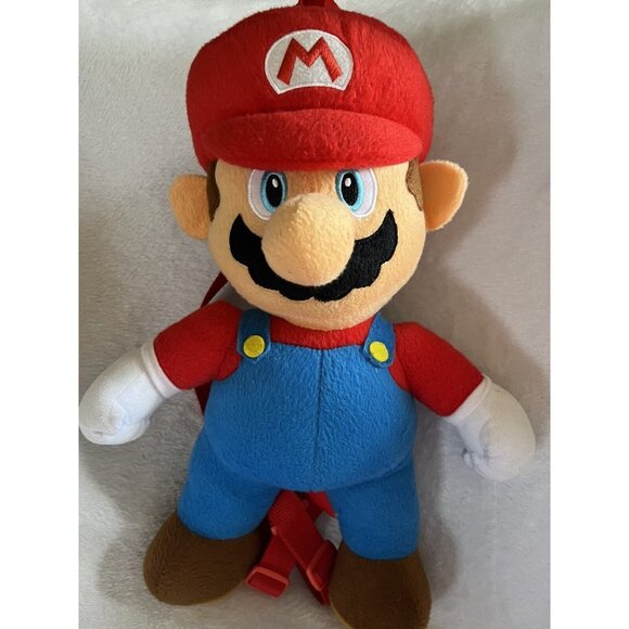 Super Mario Brothers Plush Backpack GREAT FOR GAMING ROOM AS WELL CLEAN - Picture 2 of 16